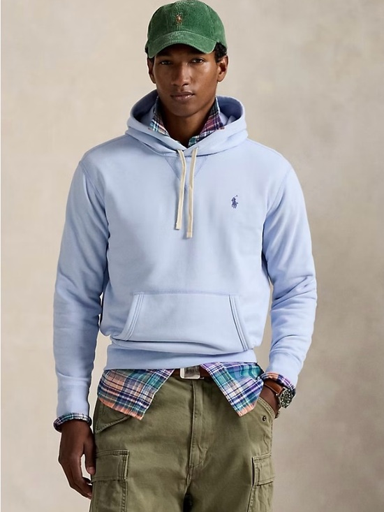 Polo Ralph Lauren Other - Polo by Ralph Lauren Men’s Pale Blue Fleece Hoodie Pullover Sweatshirt, size M